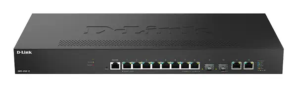 D-Link DMS-1250-12/E commutateur réseau Géré L2 10G Ethernet (100/1000/10000) Noir - Switchs et Hubs - visuel 1