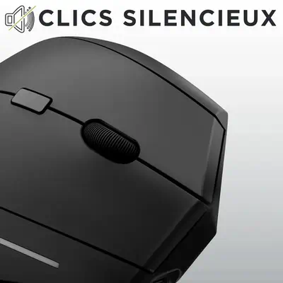 T'nB MWERGOVBTR souris Bureau Droitier Bluetooth + USB Type-A Optique 1600 DPI - T'NB - Souris - visuel 6