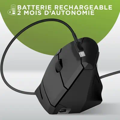 T'nB MWERGOVBTR souris Bureau Droitier Bluetooth + USB Type-A Optique 1600 DPI - T'NB - Souris - visuel 4