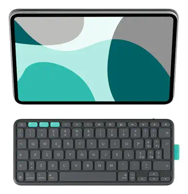 Logitech Flip Folio QWERTZ Suisse Bluetooth Graphite - Accessoires Tablette - visuel 5