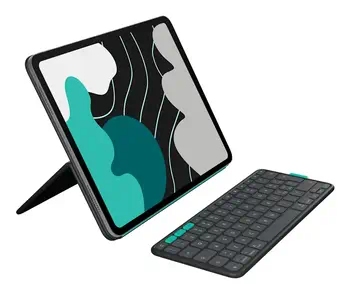 Offre Logitech Flip Folio QWERTZ Suisse Bluetooth Graphite