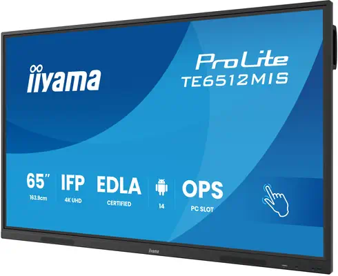 iiyama TE6512MIS-B4AG Écran d'affichage dynamique Écran plat de signalisation numérique 165,1 cm (65 - Ecran Numérique Interactif - visuel 2