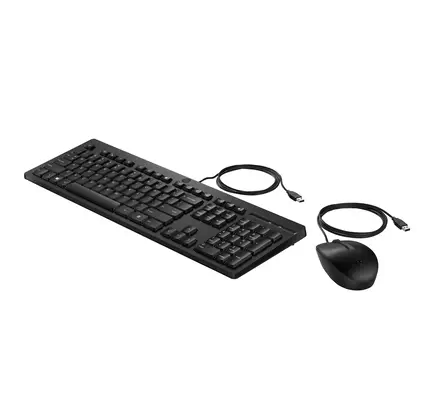 HP INC. clavier Souris incluse Bureau USB Noir HP - visuel 1 - hello RSE - Conçu pour le confort