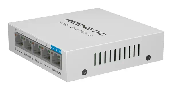 Commutateur Gigabit 5 ports avec 4 ports PoE+ et budget énergétique de 60 W - Keenetic - Switchs et Hubs - visuel 3