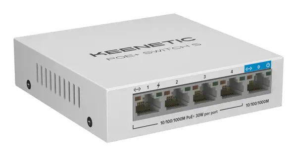 Commutateur Gigabit 5 ports avec 4 ports PoE+ et budget énergétique de 60 W - Keenetic - Switchs et Hubs - visuel 7