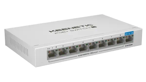 PoE+ Switch 9 Commutateur Gigabit 9 ports avec 8 ports PoE+ et budget énergétique de 120 W - Keenetic - Switchs et Hubs - visuel 7