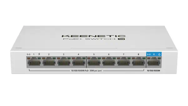 PoE+ Switch 9 Commutateur Gigabit 9 ports avec 8 ports PoE+ et budget énergétique de 120 W - Keenetic - Switchs et Hubs - visuel 1