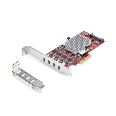 Carte PCIe USB-C 4 Ports, USB 3.2 10 Gbit/s, Carte d'Extension PCI Express USB-C, 4 Contrôleurs USB  - StarTech - Accessoire - visuel 10