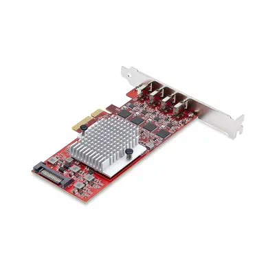 Carte PCIe USB-C 4 Ports, USB 3.2 10 Gbit/s, Carte d'Extension PCI Express USB-C, 4 Contrôleurs USB  - StarTech - Accessoire - visuel 2