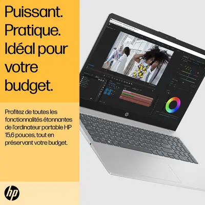 HP Laptop 15-fc0150nf AMD Ryzen™ 5 7520U Ordinateur HP - visuel 1 - hello RSE - Doubles haut-parleurs