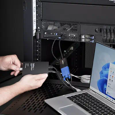 Adaptateur de PC Portable pour Crash Cart, Console KVM USB/VGA/Mini DisplayPort, Transfert de Fichie - StarTech - Switchs et Hubs - visuel 6