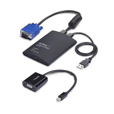 Adaptateur de PC Portable pour Crash Cart, Console KVM USB/VGA/Mini DisplayPort, Transfert de Fichie - StarTech - Switchs et Hubs - visuel 1