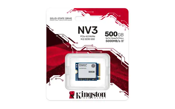 Kingston Technology 500G NV3 M.2 2230 NVMe SSD - Disque dur SSD - visuel 3