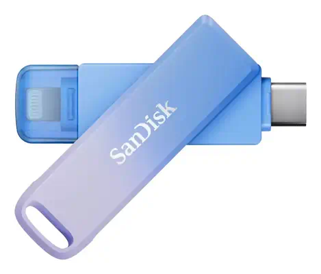 SanDisk Creator Phone Drive lecteur USB flash 256 Go USB Type-C / Lightning 3.2 Gen 1 (3.1 Gen 1) Bl - Sandisk - Adaptateur stockage - visuel 1