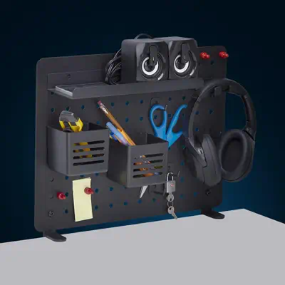 Panneau Perforé à Pinces avec Accessoires, 42 x 32cm, Panneau Perforé en Acier, Organisateur de Rang - StarTech - Accessoire Divers - visuel 9