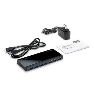 TP-Link UH700 hub & concentrateur USB 3.2 Gen 1 (3.1 Gen 1) Micro-B 5000 Mbit/s Noir - Switchs et Hubs - visuel 3