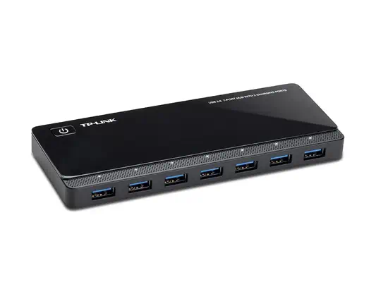 TP-Link UH720 hub & concentrateur USB 3.2 Gen 1 (3.1 Gen 1) Micro-B 5000 Mbit/s Noir - Switchs et Hubs - visuel 1