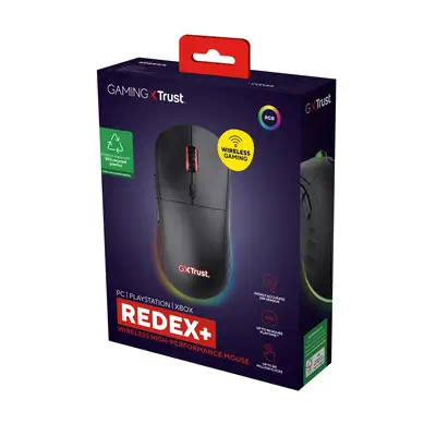 Trust GXT 927 Redex+ souris Gaming Droitier RF Wireless + USB Type-A Laser 25600 DPI - Souris - visuel 7