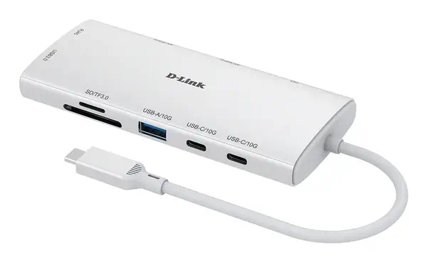 D-Link DUP-A01 hub & concentrateur USB 3.2 Gen 1 (3.1 Gen 1) Type-C 10000 Mbit/s Blanc - Station d'accueil pour portable - visuel 10