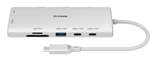 D-Link DUP-A01 hub & concentrateur USB 3.2 Gen 1 (3.1 Gen 1) Type-C 10000 Mbit/s Blanc - Station d'accueil pour portable - visuel 9