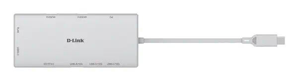 D-Link DUP-A01 hub & concentrateur USB 3.2 Gen 1 (3.1 Gen 1) Type-C 10000 Mbit/s Blanc - Station d'accueil pour portable - visuel 4