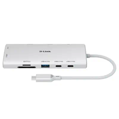 D-Link DUP-A01 hub & concentrateur USB 3.2 Gen 1 (3.1 Gen 1) Type-C 10000 Mbit/s Blanc - Station d'accueil pour portable - visuel 1