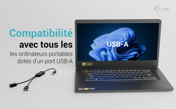 i-tec USB-A Cable HUB 2 port (2x USB-A) - I-Tec - Switchs et Hubs - visuel 8
