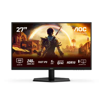 AOC G4 Q27G42ZE écran plat de PC 68,6 cm (27") 2560 x 1440 pixels Quad HD LCD Noir, Rouge - Ecran Ordinateur - visuel 1
