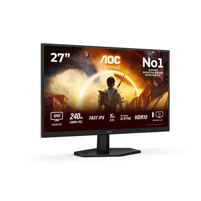 AOC G4 Q27G42ZE écran plat de PC 68,6 cm (27") 2560 x 1440 pixels Quad HD LCD Noir, Rouge - Ecran Ordinateur - visuel 2