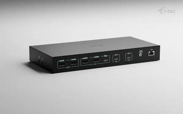 USB-C KVM Dock PRO for Three Hosts, Dual Video, with 2x Power Delivery, max 92W - I-Tec - Station d'accueil pour portable - visuel 2
