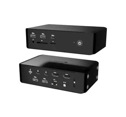 Thunderbolt5 Quattro Display Docking Station, 5x USB, 2.5 GLAN + Power Delivery 140W - I-Tec - Station d'accueil pour portable - visuel 1