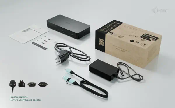 Universal Intelligent Dual Display Docking Station + Power Delivery 100W - I-Tec - Station d'accueil pour portable - visuel 8