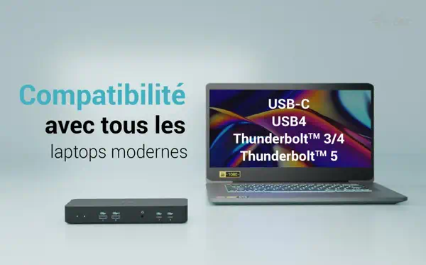USB-C Intelligent Triple Display Docking Station + Power Delivery 100W - I-Tec - Station d'accueil pour portable - visuel 5