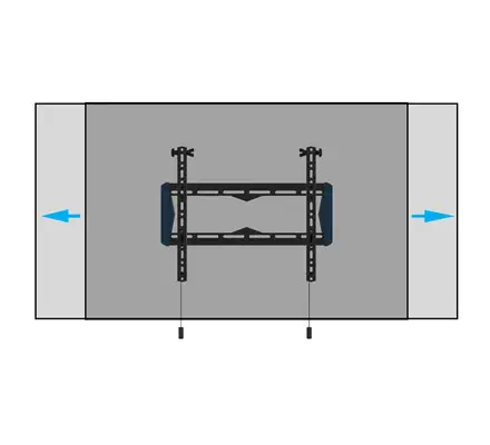 B-Tech BT5431/B support pour téléviseur 165,1 cm (65") Noir - Support Fixe & Mobile - visuel 7