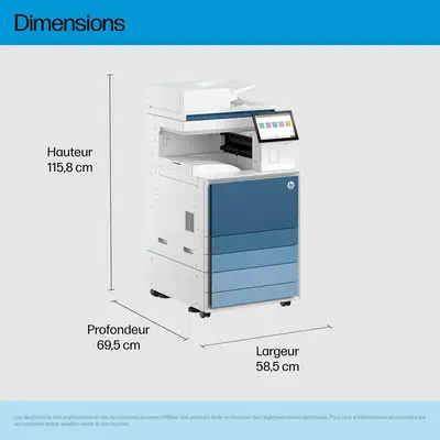 LaserJet Ent MFP 8601DN Printer Europe - Multilingual Localization - HP - Multifonctions Laser - visuel 10