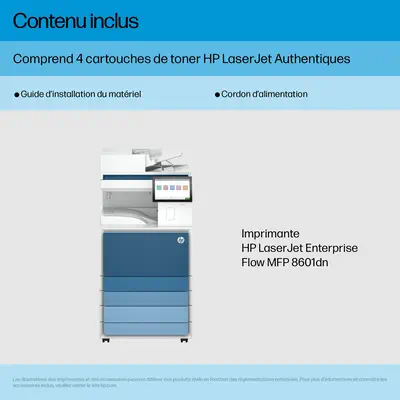 LaserJet Ent MFP 8601DN Printer Europe - Multilingual Localization - HP - Multifonctions Laser - visuel 5