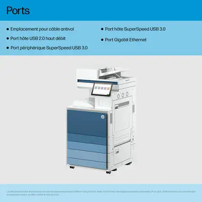 LaserJet Ent MFP 8601DN Printer Europe - Multilingual Localization - HP - Multifonctions Laser - visuel 9