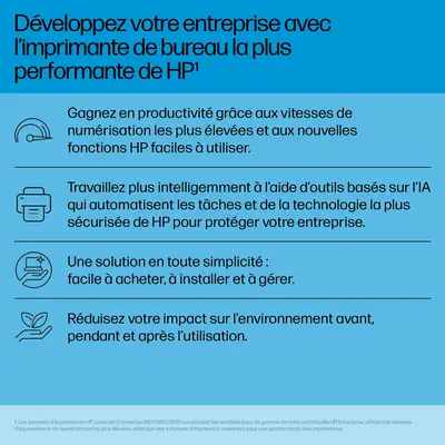 HP LaserJet Enterprise 8501dn Noir et blanc Imprimante - Imprimante Laser - visuel 7