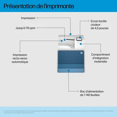 LaserJet Enterprise 8501DN Printer Europe - Multilingual Localization - HP - Multifonctions Laser - visuel 1