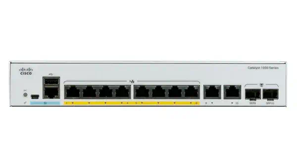 Cisco C1000-8T-2G-L Géré L2 Gigabit Ethernet (10/100/1000) Gris - Switchs et Hubs - visuel 1