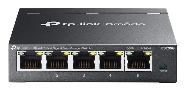 TP-Link Omada ES205G commutateur réseau Géré Gigabit Ethernet (10/100/1000) Noir - Switchs et Hubs - visuel 1