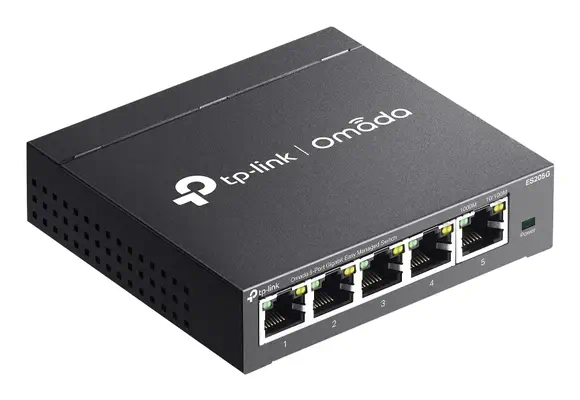 TP-Link Omada ES205G commutateur réseau Géré Gigabit Ethernet (10/100/1000) Noir - Switchs et Hubs - visuel 4