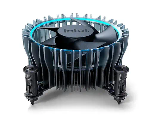 Intel Laminar RM1 Processeur Refroidisseur d'air Noir, Bleu - Refroidissement PC - visuel 1