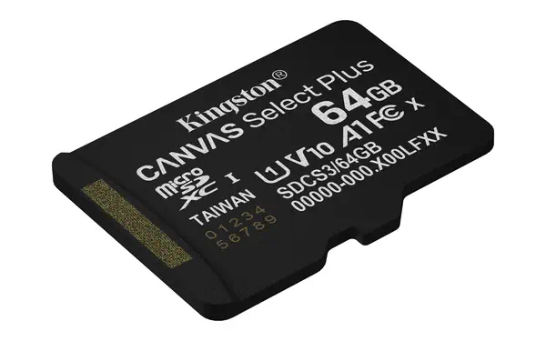 64GB micSDXC Canvas Select Plus Gen3 100R A1 Kingston - visuel 1 - hello RSE - Conception durable