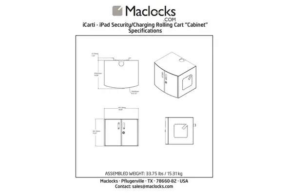 Compulocks CartiPad Solo Module de charge et de gestion Blanc - Accessoires Tablette - visuel 6