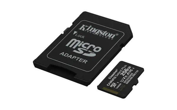 256GB microSDXC Canvas Select Plus Gen3 150MB/s A1 Kingston - visuel 1 - hello RSE - Durable et fiable