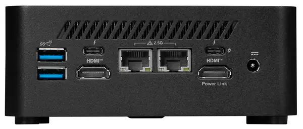 MSI Cubi NUC 1MG-002EU Intel Core 5 120U 8 Go DDR5-SDRAM 512 Go SSD Windows 11 Pro Mini PC Noir - Barebone - visuel 2