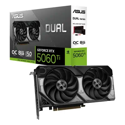 ASUS Dual -RTX5060TI-O8G NVIDIA GeForce RTX 5060 Ti Asus - visuel 1 - hello RSE - Connectivité polyvalente