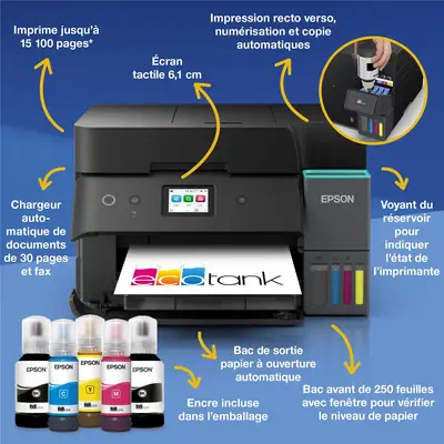 Epson EcoTank ET-4950 Jet d'encre A4 4800 x 1200 DPI 35 ppm Wifi - Multifonctions Jet d'encre - visuel 7