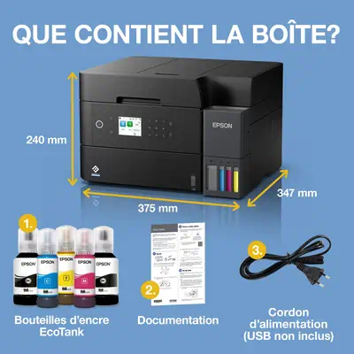 Epson EcoTank ET-3950 Jet d'encre A4 4800 x 1200 DPI 35 ppm Wifi - Multifonctions Jet d'encre - visuel 6
